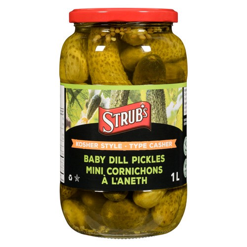 Strub's Baby Dill Pickles Kosher Style 1 L