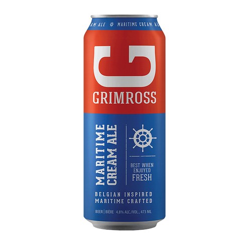 Grimross Beer 4.8% Alcohol Maritime Cream Ale 473 ml (can)