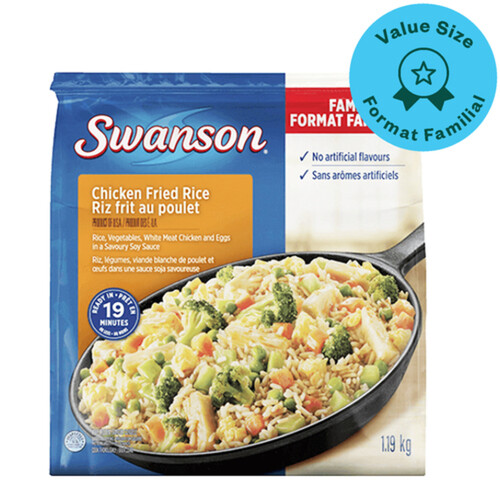 Swanson Frozen Skillet Meal Chicken Fried Rice Family Size 1.19 kg