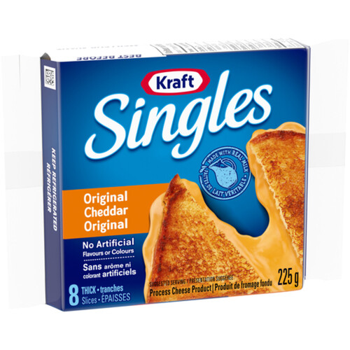 Kraft Singles Thick Sliced Cheese 8 Slices 225 g