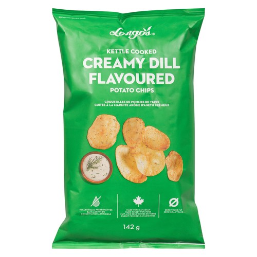 Longo's Kettle Chips Creamy Dill 142 g