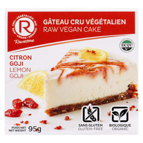 Rawesome Organic Frozen Raw Vegan Cake Goji Lemon 95 g