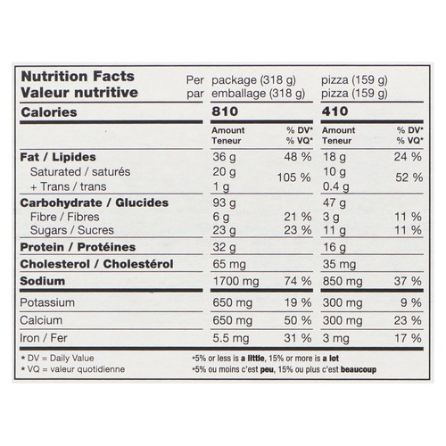 Red Baron Deep Dish 4 Cheese Pizza 317 g