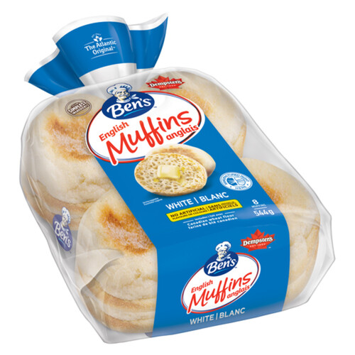 Ben's White English Muffin 8 Pack 544 g