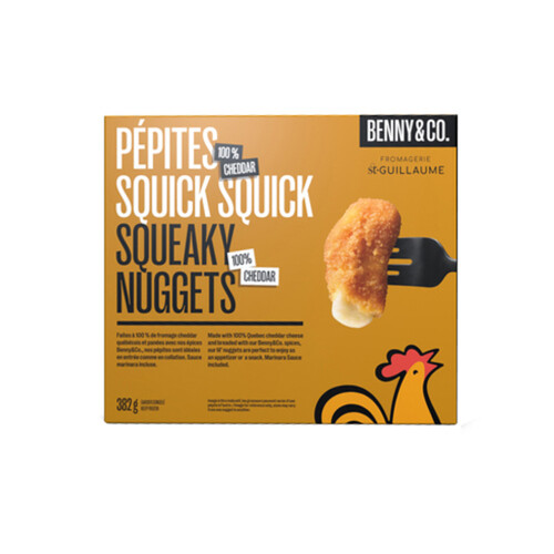 Benny&Co. Frozen Breaded Squeaky Nuggets Cheddar 382 g