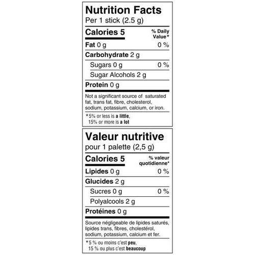 5 Sugar-Free Chewing Gum Sour Strawberry Flood 15 Sticks 3 Packs