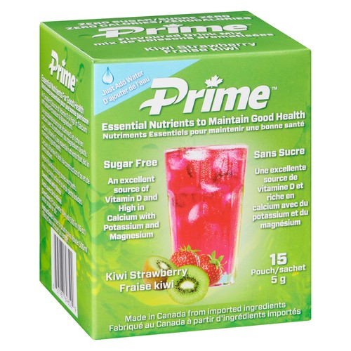 Prime Nutrition Drink Mix Kiwi And Strawberry Flavor 15 Pack