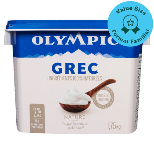 Olympic Greek Yogurt Plain 2% 1.75 kg
