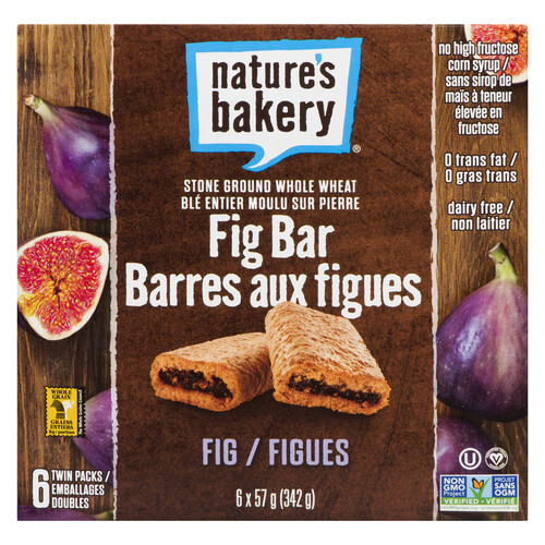 Nature's Bakery Dairy-Free Fig Bar Stone Ground Whole Wheat 340 g