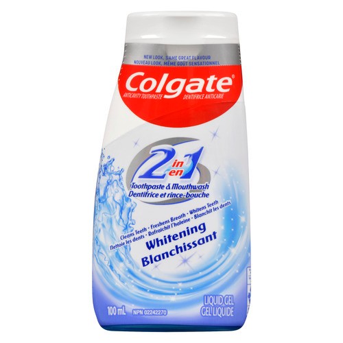 Colgate Whitening 2-In-1 Toothpaste And Mouthwash 100 ml