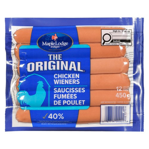 Maple Lodge Farms Original Wieners Chicken 450 g