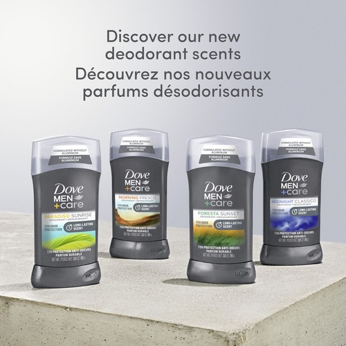 Dove Men+Care Deodorant Stick Midnight Classico Aluminum-Free 85 g