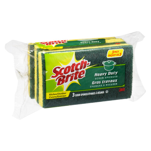 Scotch-Brite Heavy Duty Scrub Sponge 3 EA