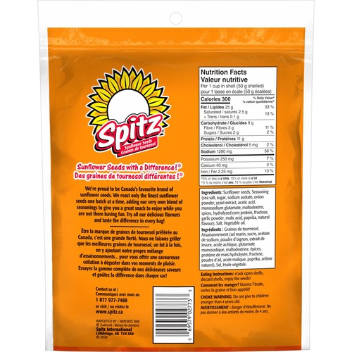 Spitz Sunflower Seeds Spicy Sweet Chili Flavour 210 g