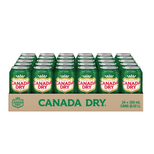 Canada Dry Soft Drink Ginger Ale 24 x 355 ml (cans)