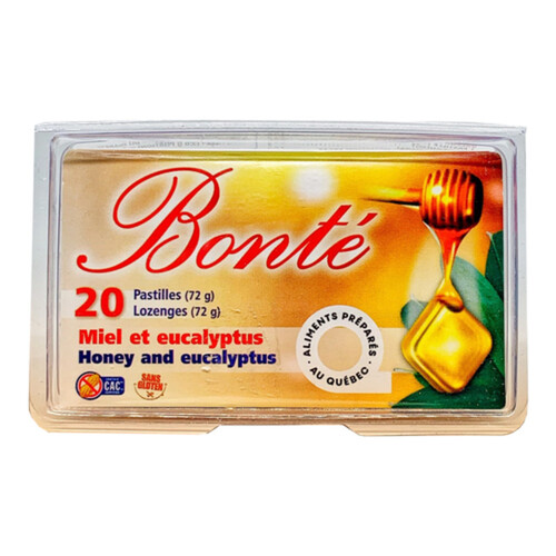 Bonte Peanut Free Lozenges Honey & Eucalyptus 20 EA