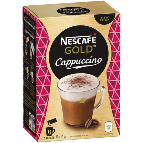 Nescafé Gold Instant Coffee Cappuccino 8 x 14 g
