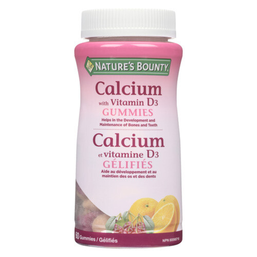 Nature's Bounty Vitamins Calcium With Vitamin D3 Gummies 60 Count