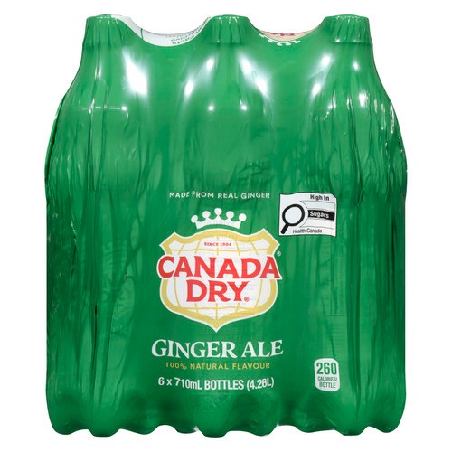 Canada Dry Ginger Ale 6 x 710 ml (bottles)