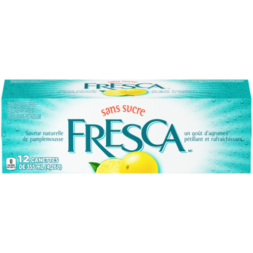 Fresca SugarFree Soft Drink Grapefruit 12 x 355 ml (cans) Voilà