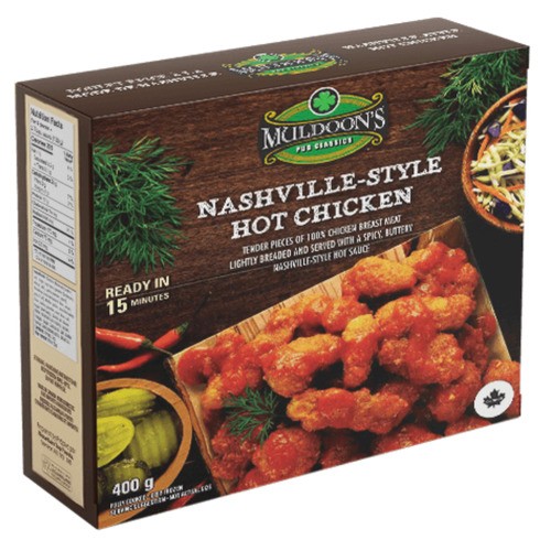 Muldoon's Pub Classics Frozen Hot Nashville Chicken 400 g