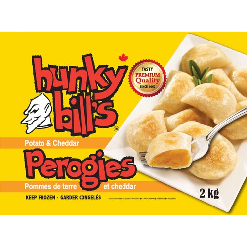 Hunky Bill Perogies Cheddar 2 kg (frozen)
