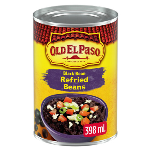 Old El Paso Black Beans Refried 398 ml