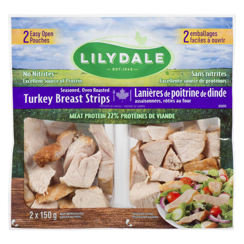 Lilydale Oven Roasted Turkey Breast Strips 300 g