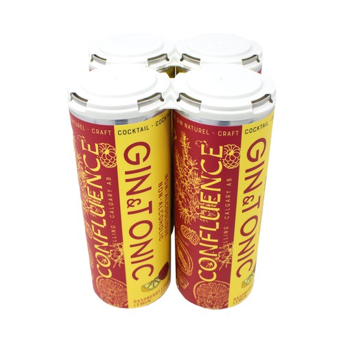 Confluence Gin & Tonic Non-Alcohol 4 x 355 ml (cans)