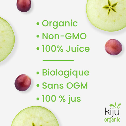 Kiju Organic Fruit Juice Apple Grape 4 x 200 ml