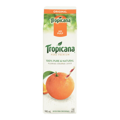 Tropicana Pure Premium Orange Juice No Pulp 946 ml