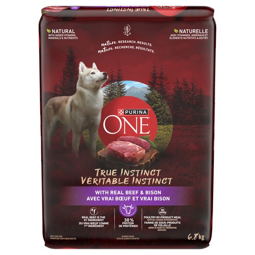 Purina ONE True Instinct Dry Dog Food Beef & Bison 6.8 kg