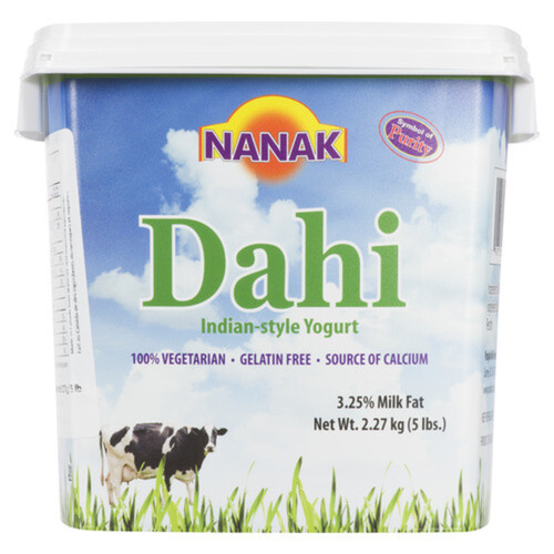 Nanak Dahi Yogurt Indian Style All Natural 2.27 kg