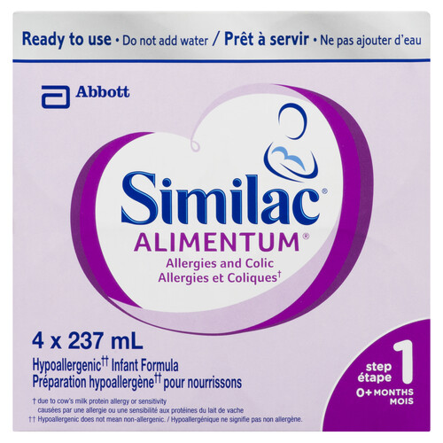 Similac Alimentum Ready To Use 4 x 237 ml