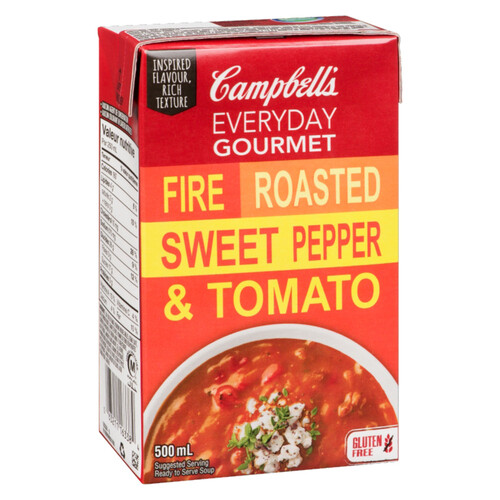 Campbell's Everyday Gourmet Gluten-Free Soup Fire Roasted Sweet Pepper & Tomato 500 ml