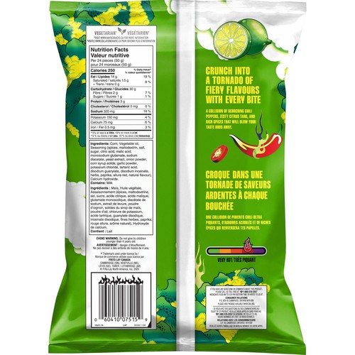Havoc Rolled Tortilla Chips Fiery Lime Flavoured 280 g