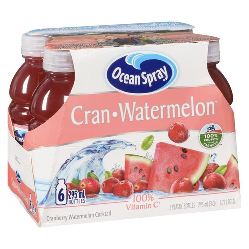 Ocean Spray Cocktail Cranberry Watermelon 6 x 295 ml (bottles)