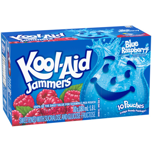 Kool-Aid Jammers Blue Raspberry 10 x 180 ml