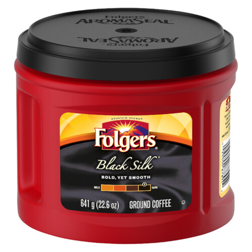 Folgers Ground Coffee Black Silk 641 g