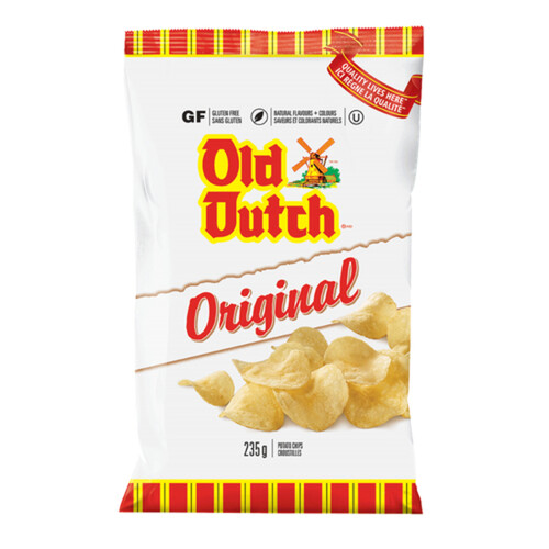 Old Dutch Gluten-Free Potato Chips Original 235 g