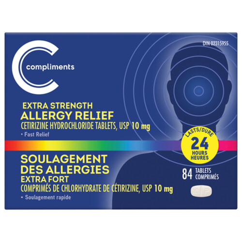 Compliments Extra Strength Allergy Relief 84 EA