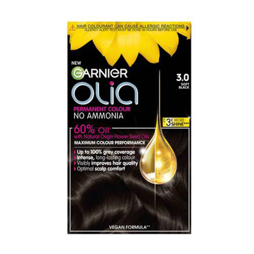 Garnier Olia Hair Color 3.0 Soft Black 