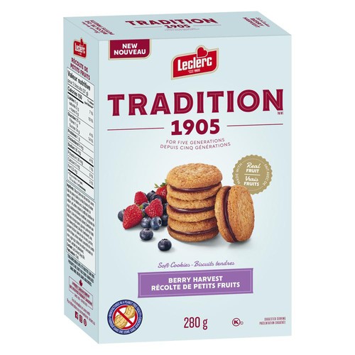 Leclerc Tradition 1905 Soft Cookies Berry Harvest 280 g