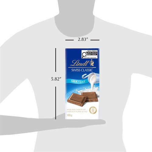 Lindt Swiss Classic Milk Chocolate Bar 100 g