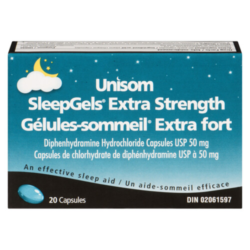 Unisom Sleeping Gel Extra Strength 20 Capsules