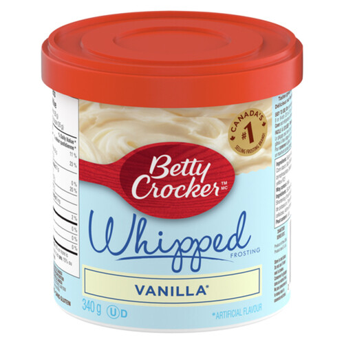 Betty Crocker Gluten Free Whipped Frosting Vanilla 340 g