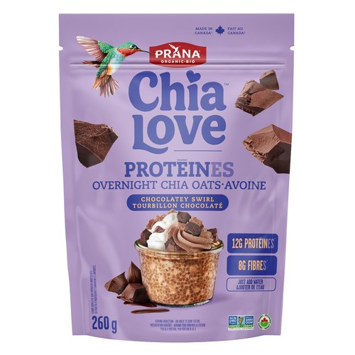 Prana Chia Oats Overnight Chocolatey Swirl 260 g