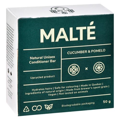 Malté Conditioner Bar Natural Cucumber and Pomelo 50 g