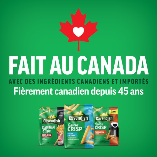 Les Fermes Cavendish Frites de style pub restaurant 750 g