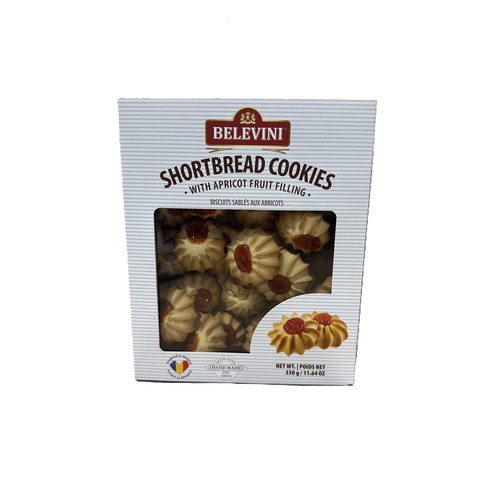 Belevini Shortbread Cookies Apricot Filling 350 g